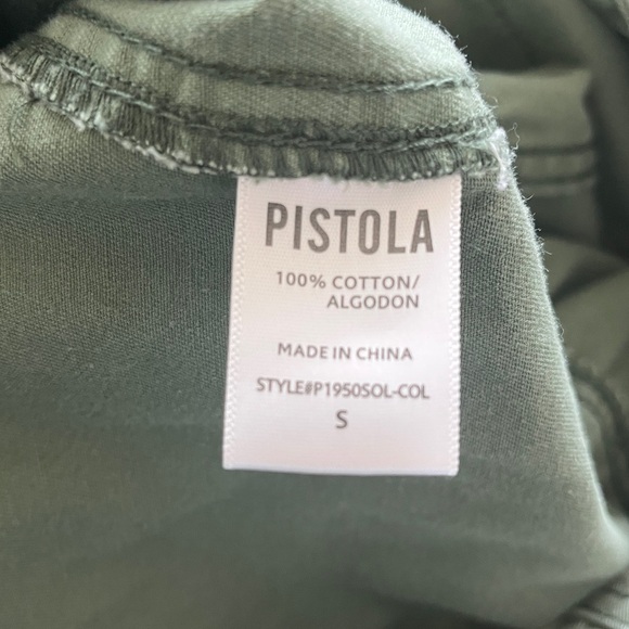 Pistola Olive Green short sleeve Jumpsuit size S - Picture 14 of 14